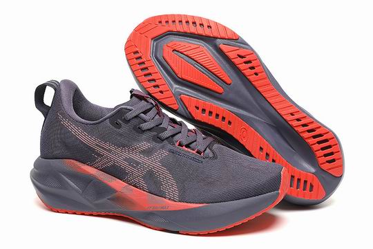 Cheap Asics Novablast Men's Running Shoes Grey Red-13